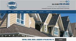 Desktop Screenshot of faheyroofing.com